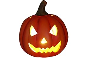 khevga Decorazione di Halloween Zucca Decorazione Autunno Lanterna Decorativa Zucca LED Illuminato (con LED)