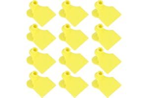 BRRNOO 20 Pieces Cattle Ear Tags, Pigs Identification Ar Tag for Goats P Cattle Cows Pigs Farm Supplies (S(15.5x9x3cm))