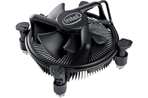 Intel LGA115X/1200 All Black Stock Cooler, 3.9 Inches, CPU Cooler, Desktop Compatible