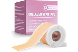 DAMIGHT Silikon Narbenpflaster, 4 x 150cm Silikonpflaster für Narben, Kollagen Silikon Narbenband für Gesicht, Atmungsaktiv, Wasserfest, Silicone Scar Tape für Kaiserschnitt und Keloidnarben, Alle Hauttypen