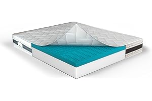 MUUN - Materasso 120x200 cm, Piazza e Mezza, in Memory Foam, H 21 cm, Anallergico e Ipoallergenico, Isola il Movimento, Bassa Manutenzione, Flessibile e Morbido, GARANTITO 20 ANNI, Mod. IRIS