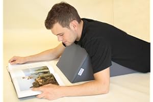 nudischer Lesekeil MAN180-50x32x Höhe 26 cm Bezug Farbe schiefergrau