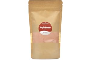 LA COMPAGNIE DES SENS Argile Rouge Illite - Poudre surfine - 300g - Argile Brute 100% naturelle, qualité Premium - Pour la cosmétique maison