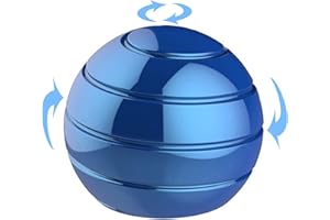 ZOLUNU Schreibtisch zappeln kinetischer Schreibtischball, 1,77 Bürodeskischung Metallspielzeug für Erwachsene Teen Kid - Geschenk für Büroschule Haus Frauen Männer Weihnachten (Blau)