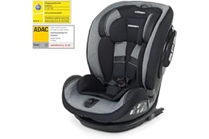Foppapedretti Seggiolino Auto IsoPlus, Gruppo 1/2/3 (9-36 Kg), per bambini da 9 mesi a 12 anni, Fissaggio Dualfix (Isofix e non), conforme ECE R44, Sistema Protezione Impatto Laterale, Carbon
