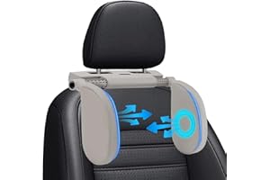 YCXXKJ KopfstüTze Auto Kinder, 180° Verstellbare Reise-Schlafauto-Nackenstütze Auto, U-förmige Auto Kopfstütze, Road Pal Kopfstütze für lange Reisen, geeignet für Kinder und Erwachsene