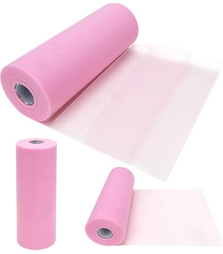 100 metri 15cm fai da te decorazione di nozze Tulle rotolo bobina vestiti maglia tessuto per cucire (C17 rosso brillante