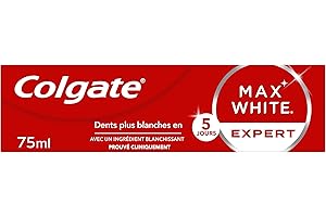 COLGATE - Dentifrice Max White Expert Original - Blanchiment Double Action - 75ml