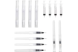 Bofanze Lot de 10 stylos de retouche de peinture vides de grande capacité avec 4 seringues sans aiguille pour retoucher les meubles