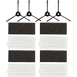 Parti di ricambio Accessori compatibili con Lefant M200/M201/M501/T700 Robot Aspirapolvere Filtro Spazzola Laterale, Include 