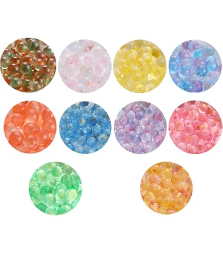 Jiahuade Lot de 100 Billes 15 mm Transparent Jouet en marbre,Balles Rebondissantes,Billes Couleurs (B) (B