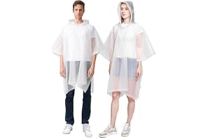 COSOWE Rain Poncho Raincoats Waterproof for Adult, Family Pack Coats for Men Women, Reusable Jacket with Hood for Camping, Disney, Hiking, Travel