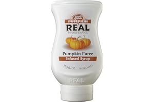 Reàl Infused Exotics, Pumpkin, 500 ml, Sciroppo alla Zucca, con Zucchero di Canna e Spezie, Vegano e Gluten Free, Squeeze Bottle, Ideale per Cocktail, Soft Drink, Topping e Dessert