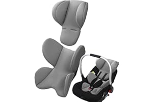 GENERISCH Baby Autositz Kissen - Neugeboreneneinsatz Babyschale - Kopfstütze Für Neugeborenen-Autositzs - Säuglings Autositze Einsatz Für Babyschale Und Autositzes - Atmungsaktiv Sitzpolster Für Kinderwagen