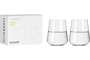 Ritzenhoff 6111007 Verre à eau 500 ml - série Lichtweiss - 2 verres à boire dans un set cadeau, stylé - Made in Germany