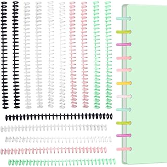 Pettini Per Rilegatura Alipis - 12 Pezzi, Spine In Plastica, Diametro 0.8 Cm, Colorati Per Notebook - Foto 10