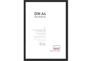 DEHA Design Ramka na zdjęcia Boston, 21x29,7 cm (A4), Anodowanie na czarno matowe