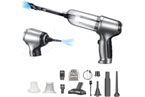 CHOLANG Aspirabriciole Senza Fili,15000Pa 3 in 1 Aspirapolvere Auto Portatile,Aspiratore e Soffiatore con Motore Brushless,Type-C Mini Aspirapolvere Potente per Auto Casa Ufficio Peli di Domestici