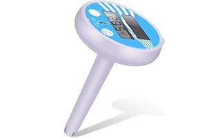 EADIDI Digital Pool Solar Thermometer, Floating Pool Thermometer, Shatter Resistant Swimming Pool thermometer for indoor & outdoor Swimming Pools, Spas, Hot Tubs, Fish and Ponds -Easy to Read