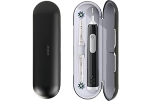 wober reiseetui elektrische zahnbürste für oral-b Vitality pro, zahnbürste reiseetui, zahnbürsten etui & zubehör, magnetische Abdeckung (Schwarz, ohne Tasche)