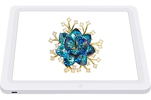 PULUZ 29CM LED Fotografie Schattenloses Licht Lampenpaneel für Fotostudio Box Fotografie Softbox Bodenlicht für Schmuck Kosmetik Kunstwerke (29CM)