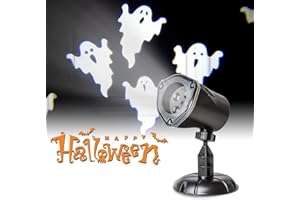 Eambrite Ghost Projector Halloween Projector Lights Outdoor Decorations Mains Powered Waterproof for Window Patio Garden and Haunted House Decor