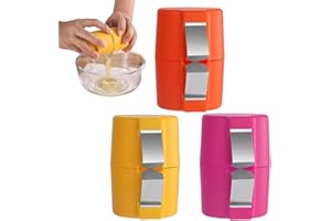 ZXJLWR Sbuccia Uova - Set di 3 Frantumatori ad Alte Prestazioni per Uova Bollite (Arancione, Rosa, Giallo)