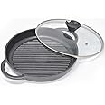 Joejis Forever Pan - Non-Stick Round Skillet Pan with Lid 27cm - Stove Top Griddle Pan Cast Aluminium - Induction Hob - Lighter Than Cast Iron and No Rust - PFOA Free