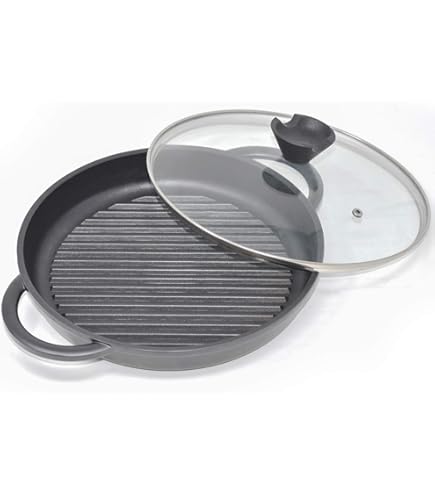 Padella Antiaderente In Alluminio 24 Cm - Rivestimento In Granito, Per Induzione E Gas Con Coperchio - Foto 3