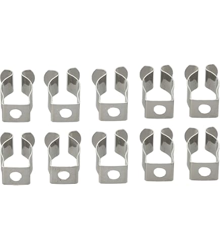 Lot De 10 Pinces à Ressort En Acier Pour Rangement Garage Et Outils - 12 Mm
