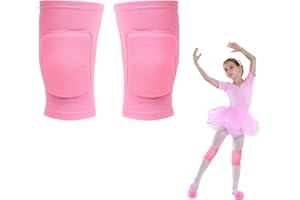 BANJIABB 1 Paio Ginocchiere per bambini,Ginocchiere Pallavolo Bambina,Ginocchiere Danza,Ginocchiere Pallavolo Bambino,Ginocchiere Bambina,Ginocchiera Pallavolo Bambina,per Running Ginnastica Ritmica(S,Rosa)