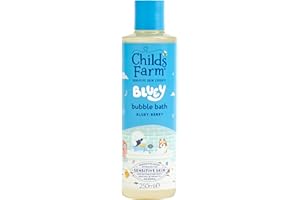 Childs Farm Kids Bluey Bubble Bath, Bluey-Berry | Gently Cleanses & Soothes | Suitable for Dry, Sensitive Skin, 250ml