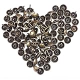 tachuelas decorativas para muebles Material de calidad: estas tachuelas de bronce están hechas de hierro forjado a mano con superficie lisa de acabado de bronce añejado, durable, resistente y firme, su uso puede durar mucho tiempo.