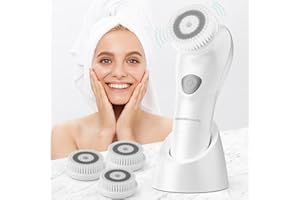 ‎TOUCHBEAUTY TOUCHBeauty Gesichtsbürste für Männer Skin Scrubber mit fortschrittlichen 6 Grad oszillierenden Vibration Reinigungstechnologie TB-1487(Weiß)
