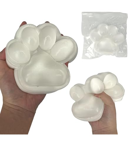 Jouet à Presser en Forme de Patte de Chat, Ciel Étoilé Jouets à Pincer Jouets Anti-Stress Relaxants en Forme Patte Chat pour Adultes Halloween Pâques Cadeaux Fête (Argent Éblouissant