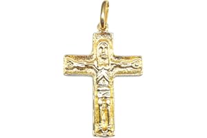 Sebaoth Colgante Cruz itinerante - Camino Neocatecumenal - Oro Ley 18K - Diferentes tamaños