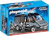 Abmessungen: 13 x 10 x 13 cm Playmobil 6043 - Polizei-Mannschaftswagen mit Licht und Sound