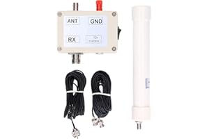 RANKOMU Kit d'antenne de réception active VLF LF HF VHF, antenne active, kit d'antenne de réception avec câble de connecteur SMa 10kHz‑30MHz DC5‑13V 100ma