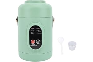 ‎ASIXXSIX Tragbarer Elektrischer Topf, 500W 800 Ml Reise-Kochtopf, Einfacher Termin, Mini-Multifunktions-Elektro-Kochtopf aus Edelstahl für die Zubereitung von Suppen, Reis, Tee, Brei