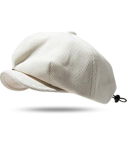 Berretto Ottagonale Vintage Da Uomo E Donna – Cappello Strillone In Velluto A Coste, Stile Retrò