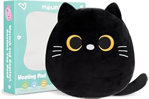 MEWMIX Katzen Mikrowelle Heizdecke für Schmerzlinderung, Heizkissen Kuscheldecke für Krämpfe, Warmies Wärmekissen Nacken Rücken Schulter Bauch, Weihnachtsgeschenke für Frauen Mädchen Katzenliebhaber