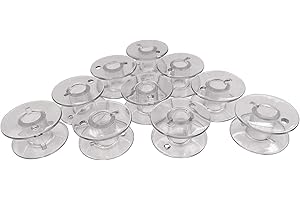 ZickZackNaehmaschine Lot de 10 bobines en Plastique pour Machine à Coudre Singer 1507, 2250, 2259, 2263, 2273, 8280, 2282