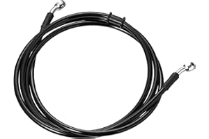 Motoforti 210cm / 82.68" Motorcycle ATV Brake Clutch Oil Hoses Line Pipe Black