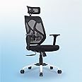 Vergo Transform Prime Ergonomic High Back Mesh Office Chair | Adjustable Lumbar, Headrest, 2D Armrests, Multi Lock Recline Mechanism, Metal Base | Chair for Home, Desk, Study (Black) (Arrives Faster)