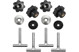 Twowinds - Vis Fixation Cargaison au Rail Compatible avec VW T5 T6 Multivan Transporter California - 7h5883189e - 7h5883084c - Sécuriser Charge pour Meuble, Réfrigérateur, Potty (Lot de 4)