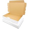 Maxibriefkartons Warensendung Faltkarton 350 x 250 x 50 mm weiss DIN A4 B4 DHL e