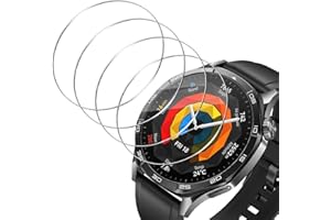 TUTUO Schutzfolie Kompatibel mit Huawei Watch GT5 /GT 5 Pro 46mm für Panzerglas, [4 Stück] HD 9H Displayschutz Film, Anti-Kratzen Blasenfrei, Hochauflösende Schutzglas Folie
