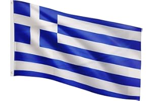 FLAGMASTER Flagge, 30 verschiedene Fahnen zur Wahl, Größe 120 cm x 80 cm, Griechenland