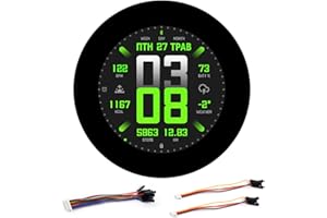 Waveshare ESP32-S3 2.8inch Capacitive Touch Round Display Development Board, 480x480, 32-Bit LX7 Dual-Core Processor, Supports WiFi & BT, ESP32 with Display