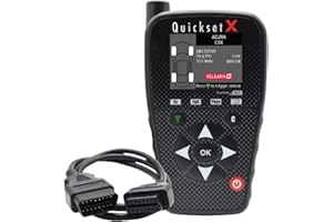 ATEQ Quickset X TPMS Activation and ECU Reset Tool Includes OBD Cable - Domestic, European and Import Vehicle Coverage up to 2020 - TPMS reset tool for tyre pressure monitoring systems